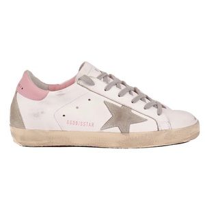 Golden Goose Superstar Leather Sneaker - White and Pink - Size 38